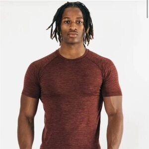 Alphalete Hero Seamless Tee Sparrow Short Sleeve Size XL